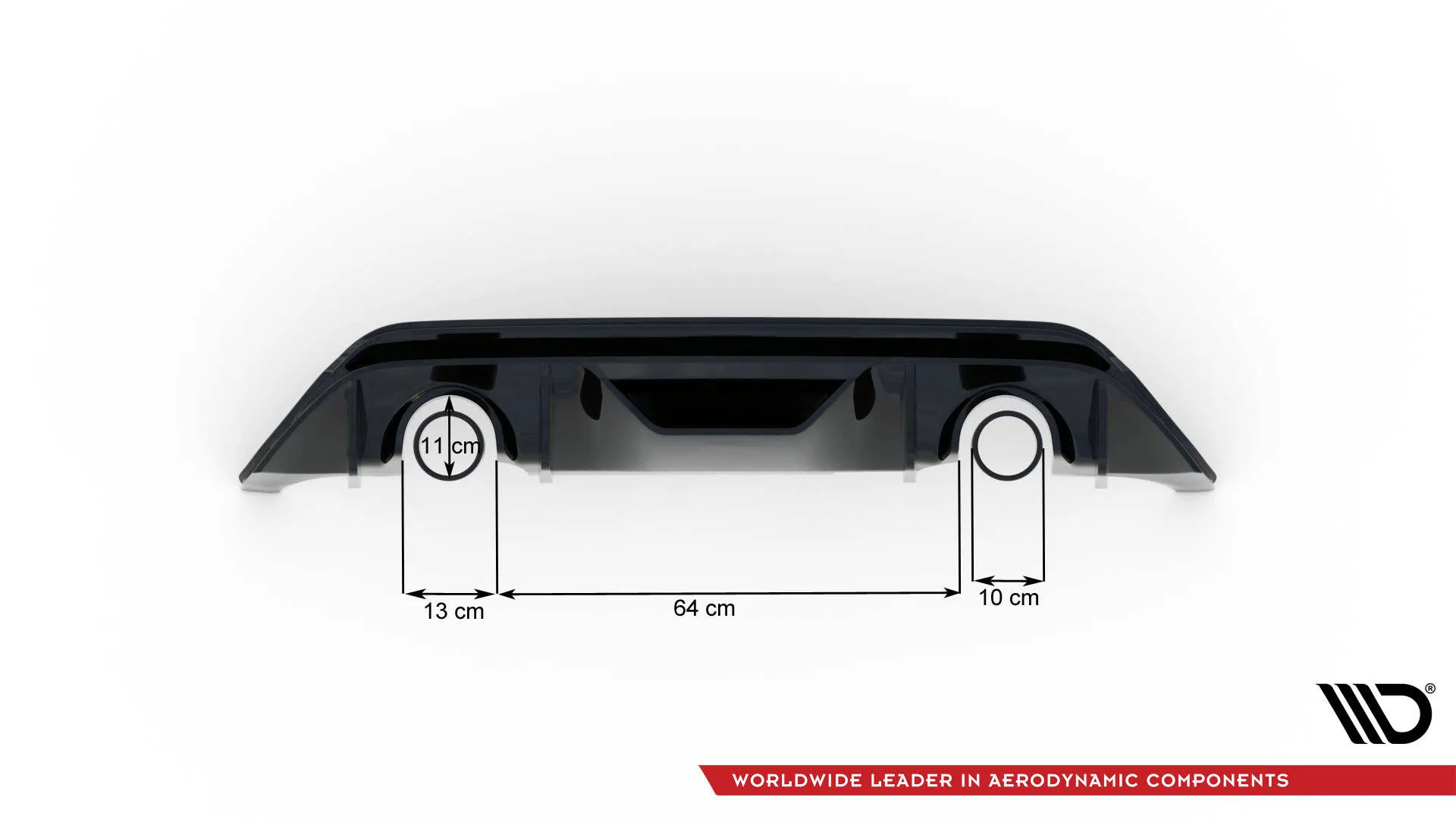 Diffuser V.3 V.2 Ford Fiesta Mk7 ST / ST-Line 2016 - 2023 | Glossy Black Edition – bilde 6
