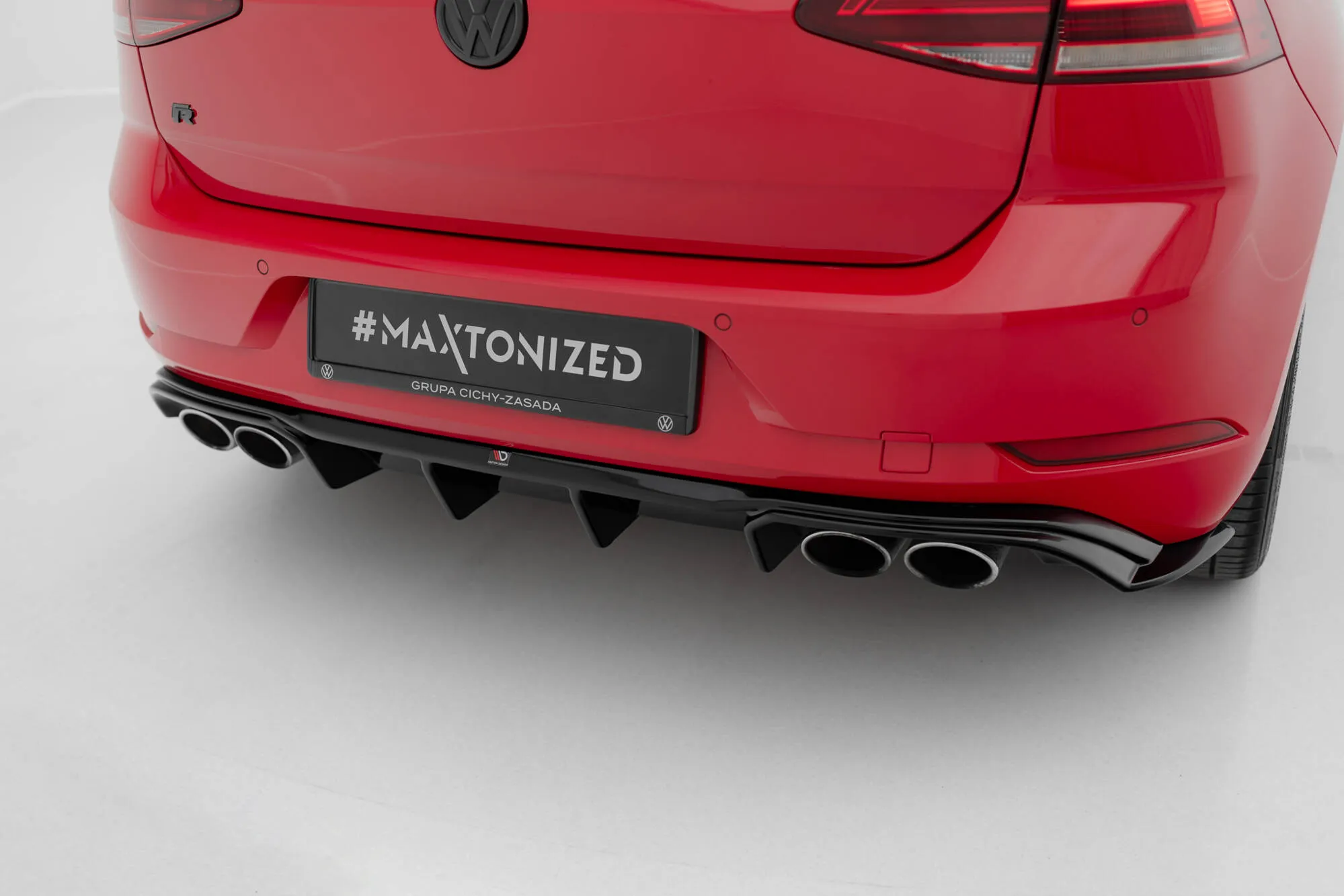 Diffuser V.3 VW Golf VII R / R-Line Facelift 2017-2020 | Glossy Black Edition