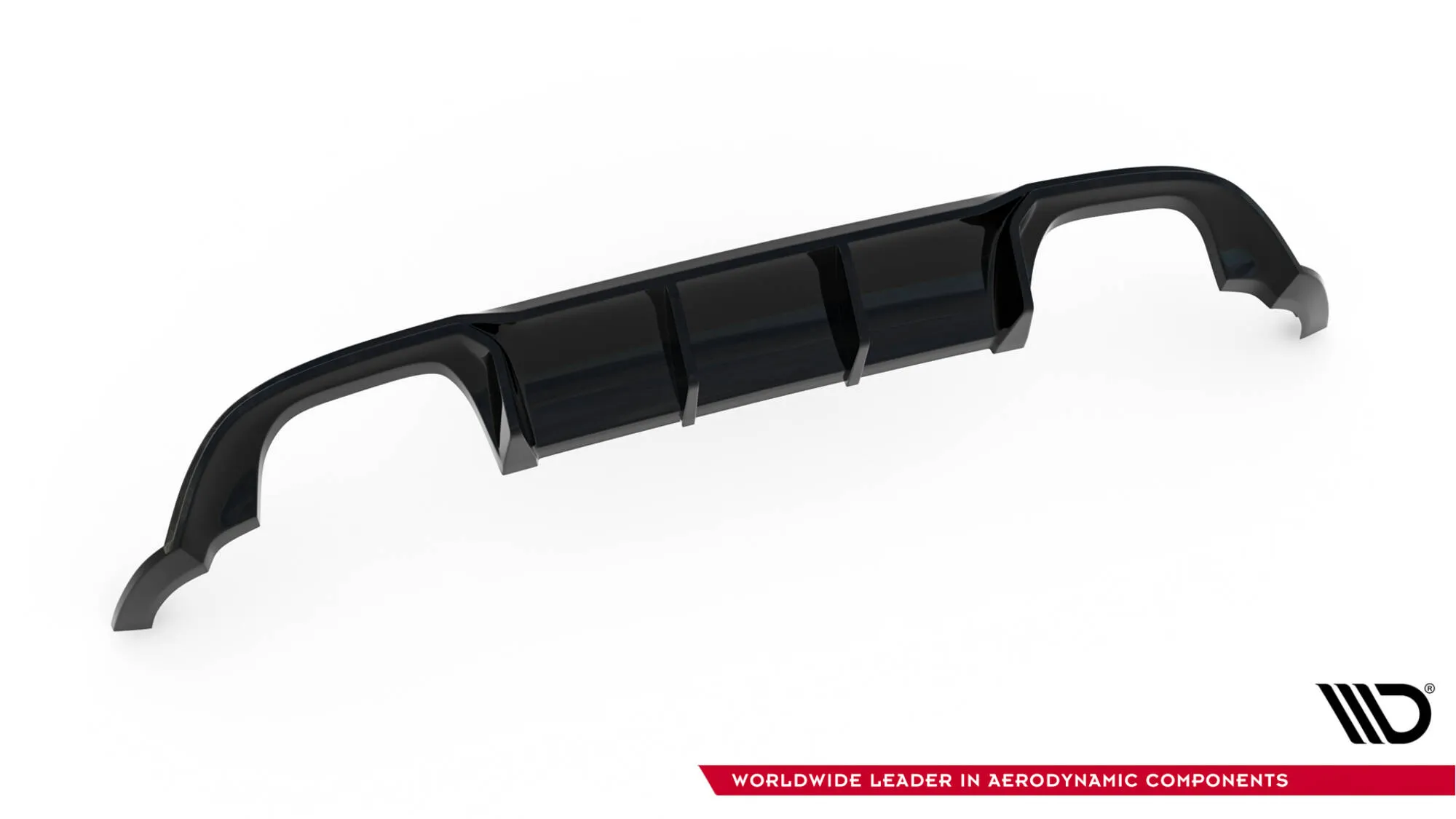 Diffuser V.3 VW Golf VII R / R-Line Facelift 2017-2020 | Glossy Black Edition – bilde 6
