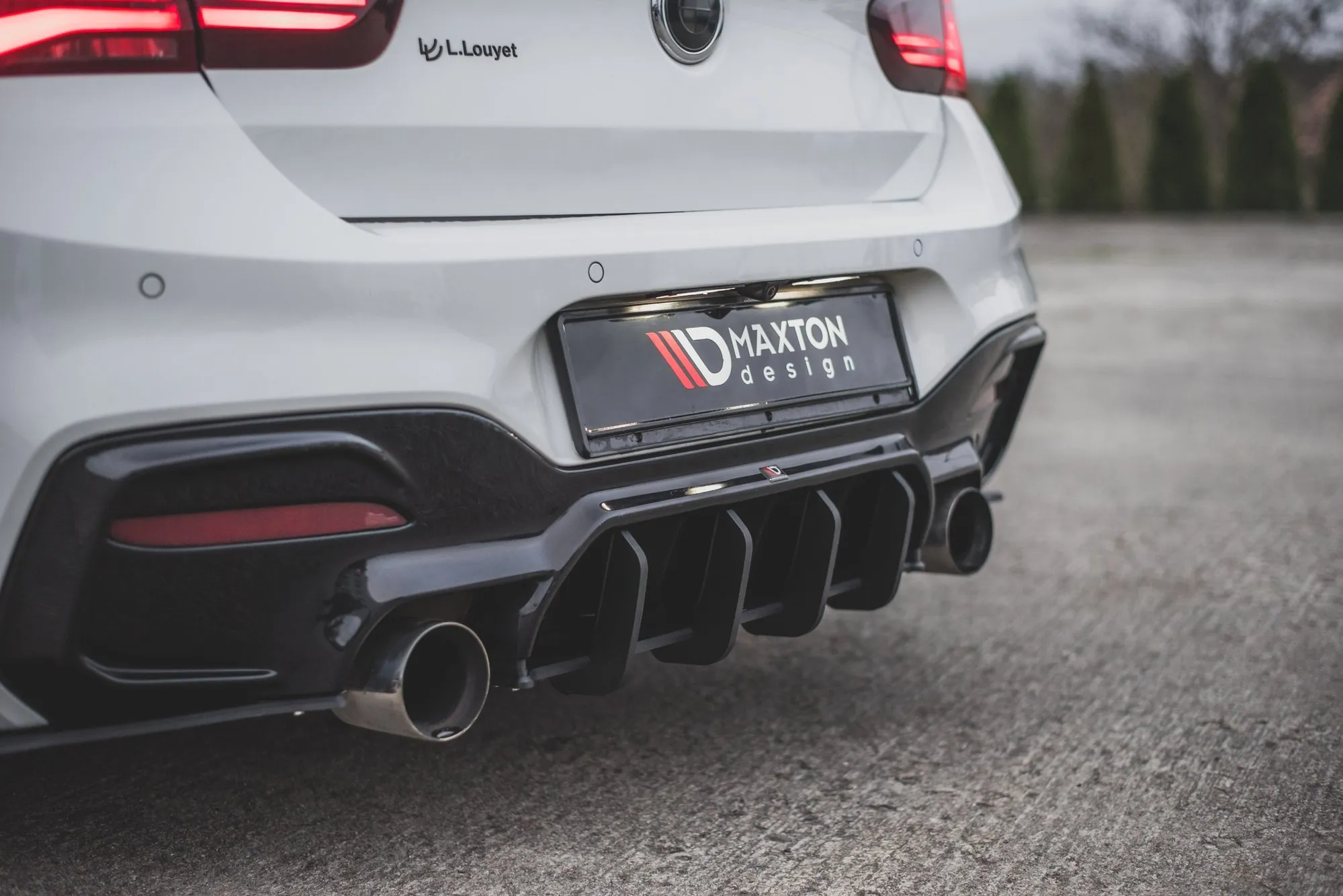 Diffuser V.4 BMW 1 (F20) M Pack LCI 2015 - 2019 | Street Pro Black Edition – bilde 2