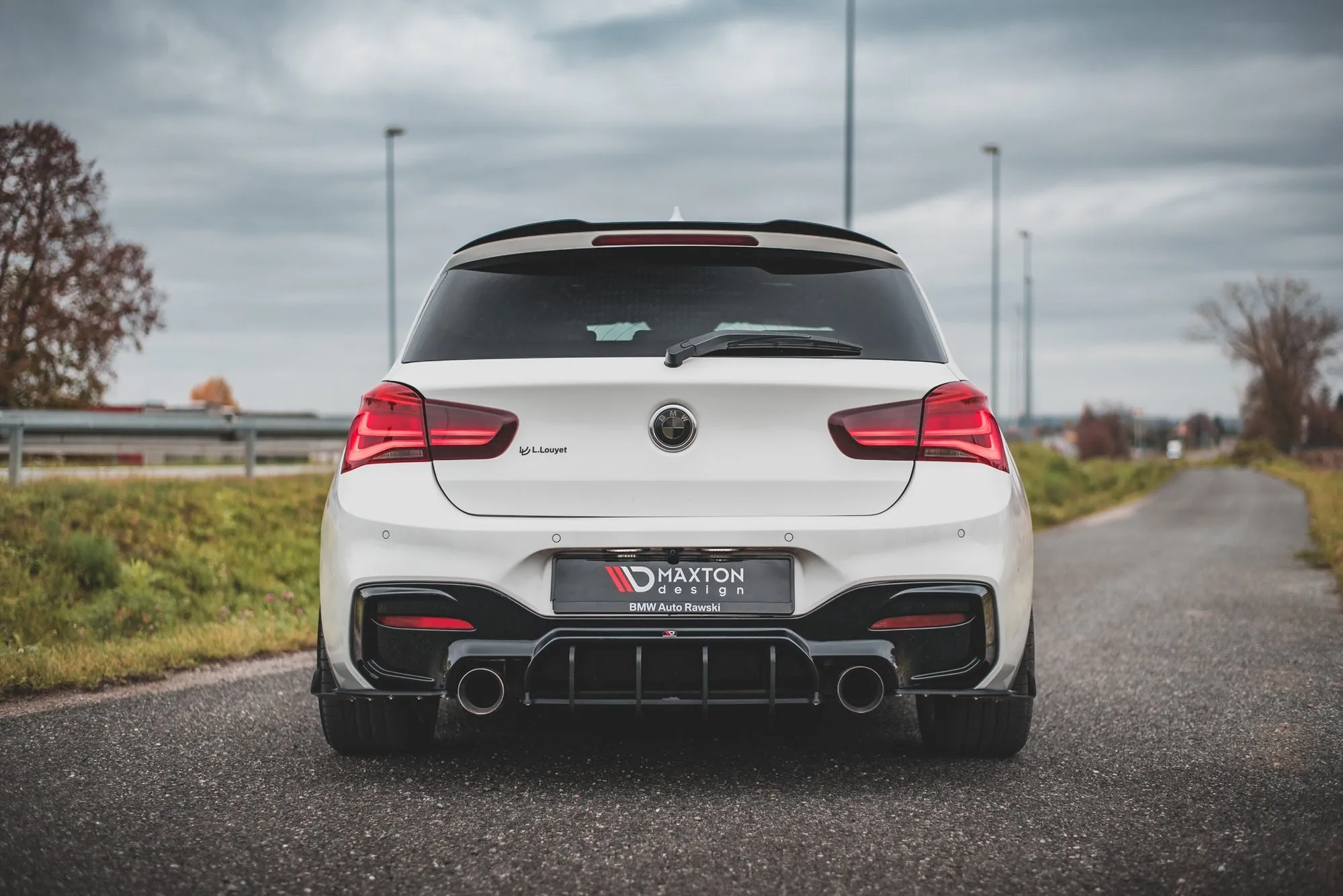 Diffuser V.4 BMW 1 (F20) M Pack LCI 2015 - 2019 | Street Pro Black Edition – bilde 4