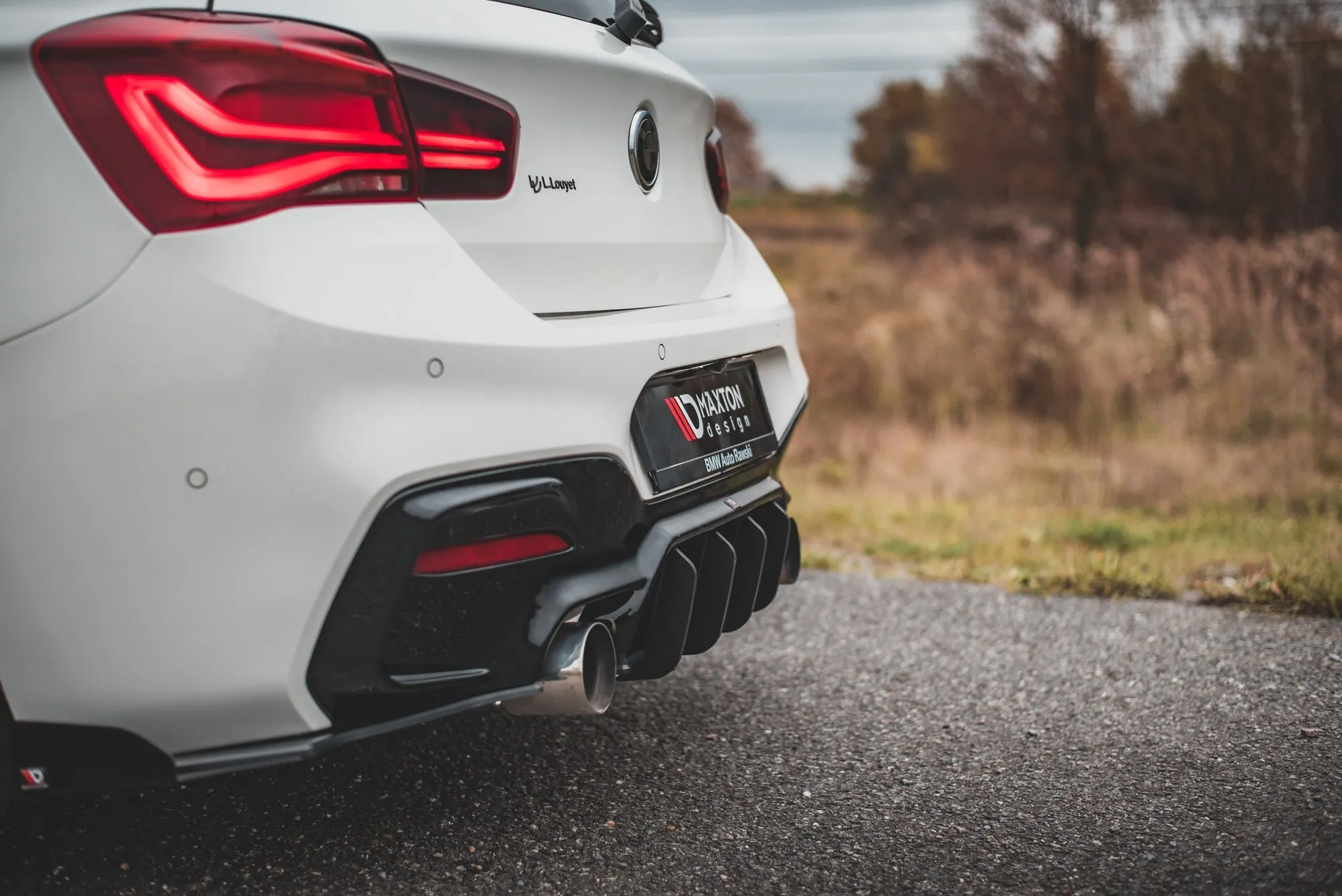 Diffuser V.4 BMW 1 (F20) M Pack LCI 2015 - 2019 | Street Pro Black Edition – bilde 5