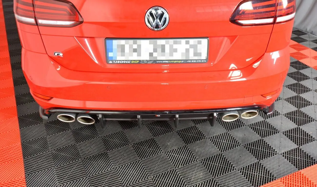 Diffuser Volkswagen Golf R (Mk7 Facelift) 2017-2020 | Glossy Black Edition
