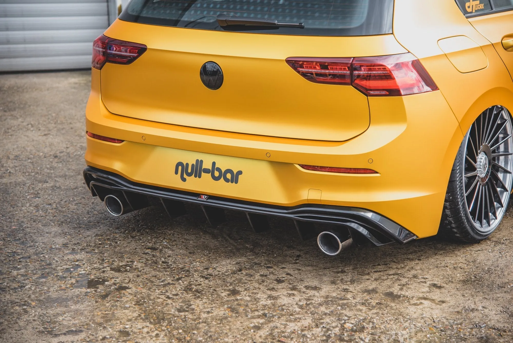 Diffuser Volkswagen Golf VIII Hatchback 2019 -> (GTI-look) | Glossy Black Edition
