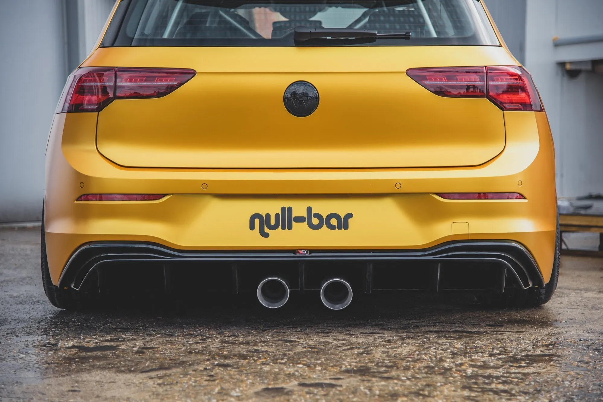 Diffuser Volkswagen Golf VIII Hatchback 2019 -> (R32-look) | Glossy Black Edition