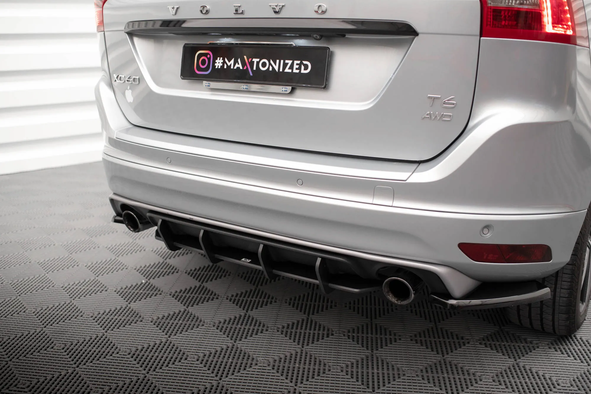 Diffuser Volvo XC60 (Mk1 Facelift) 2013-2017 | Street Pro Black Edition – bilde 2