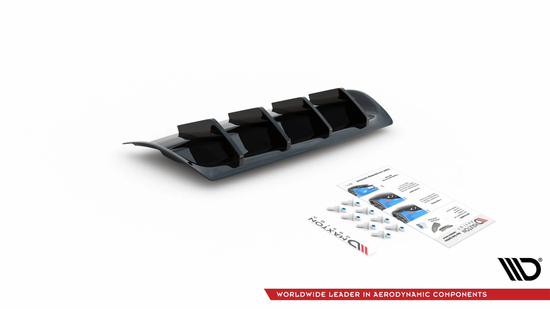 Diffuser VW Arteon R Facelift 2020 - 2025 | Glossy Black Edition – bilde 2