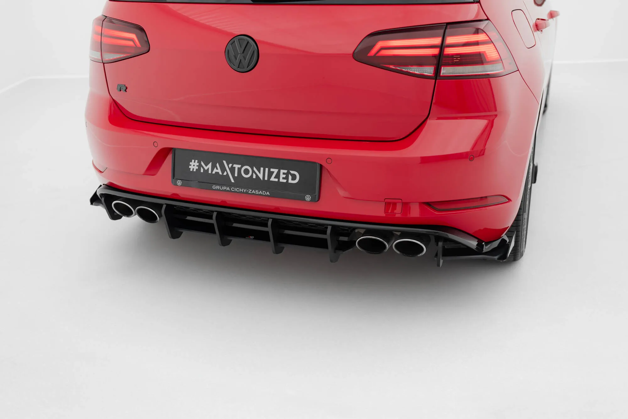 Diffuser VW Golf R MK7.5 facelift 2017 - 2020 | Street Pro Black Edition