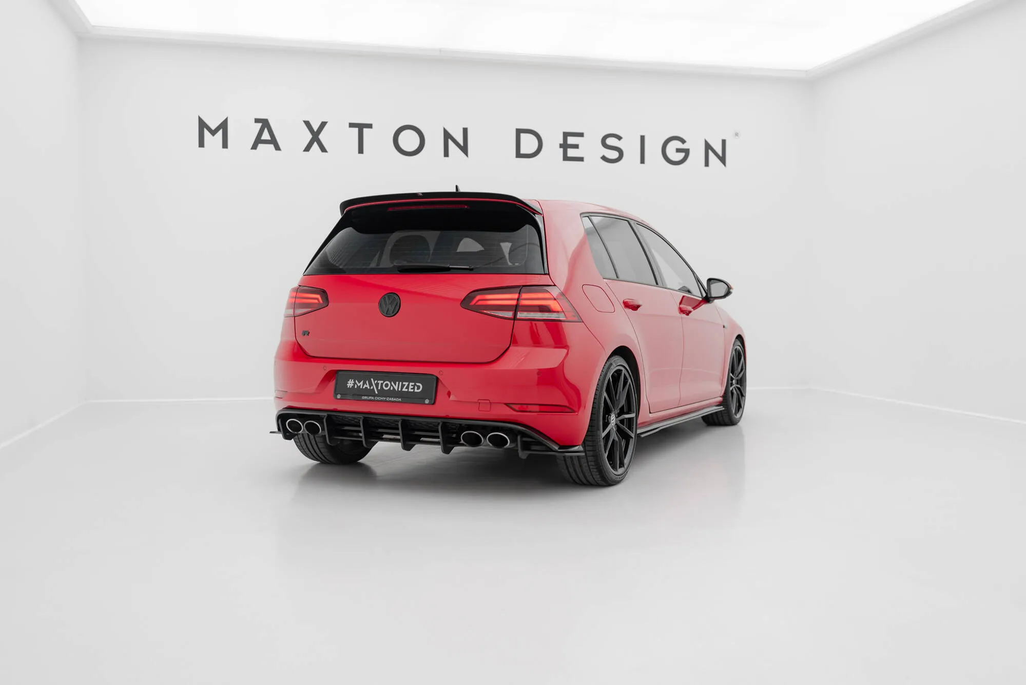 Diffuser VW Golf R MK7.5 facelift 2017 - 2020 | Street Pro Black Edition – bilde 4