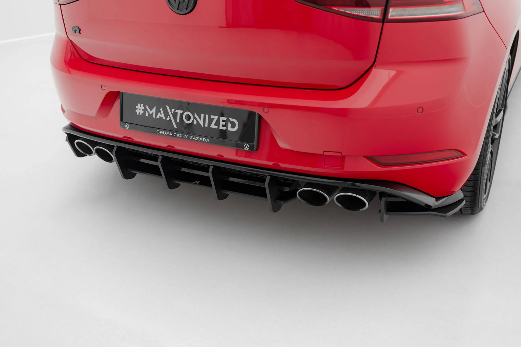Diffuser VW Golf R MK7.5 facelift 2017 - 2020 | Street Pro Black Edition – bilde 5