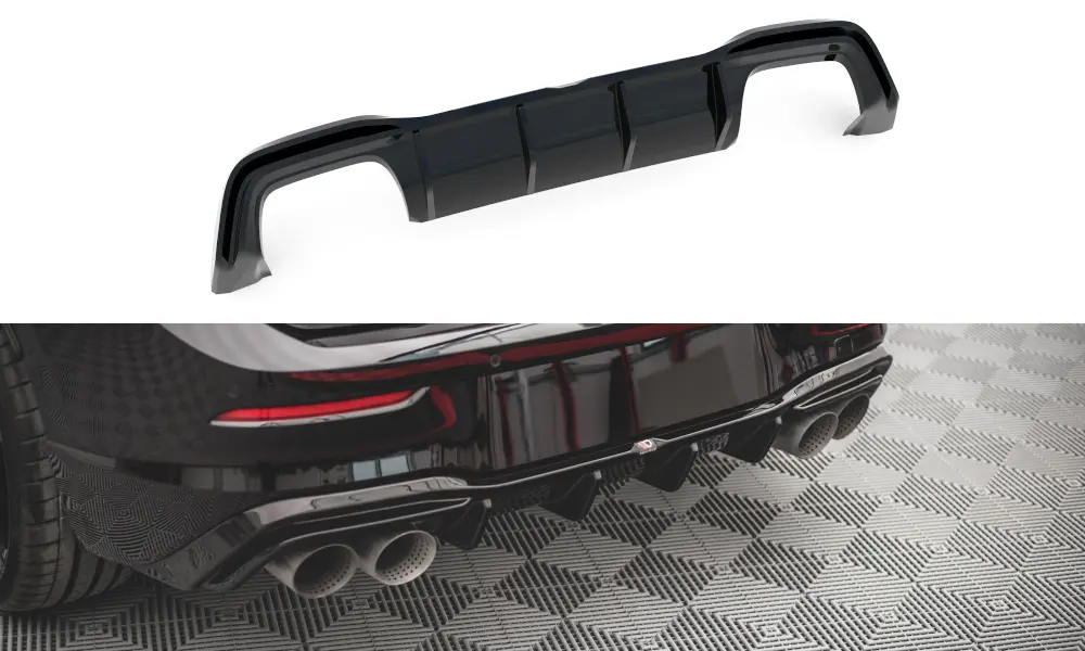 Diffuser VW Golf R Mk8 2020 - > | V.2 Glossy Black Edition – bilde 2