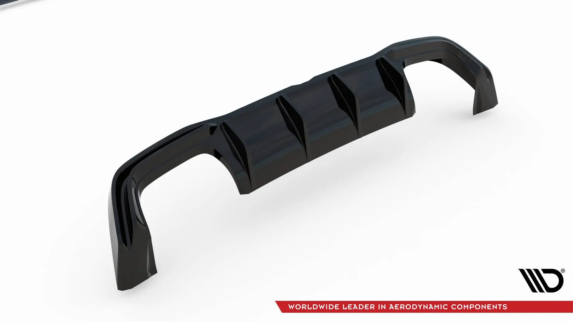 Diffuser VW Golf R Mk8 2020 - > | V.2 Glossy Black Edition – bilde 6