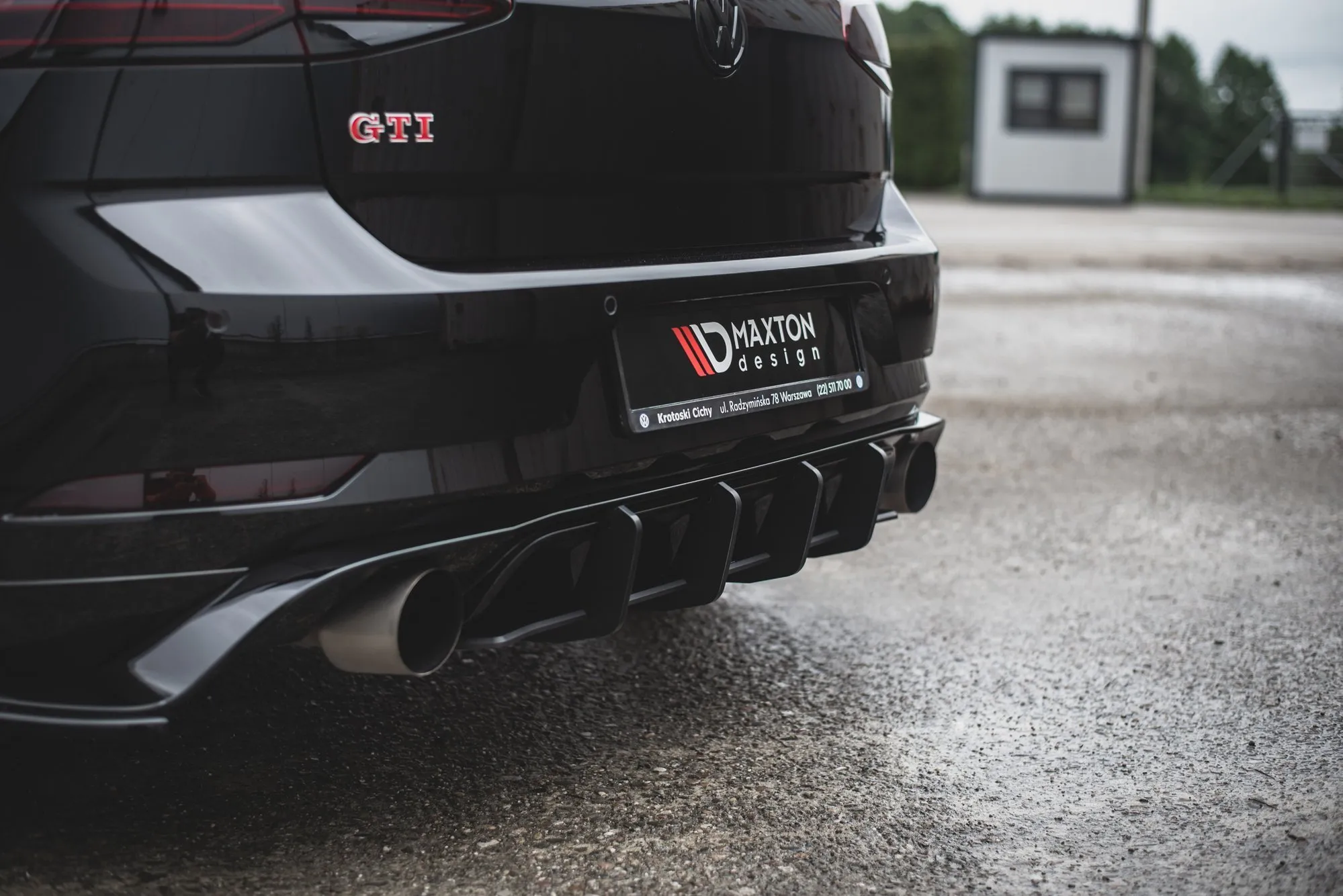 Diffuser VW Golf VII GTI Tcr 2019 | Street Pro Black Edition – bilde 2