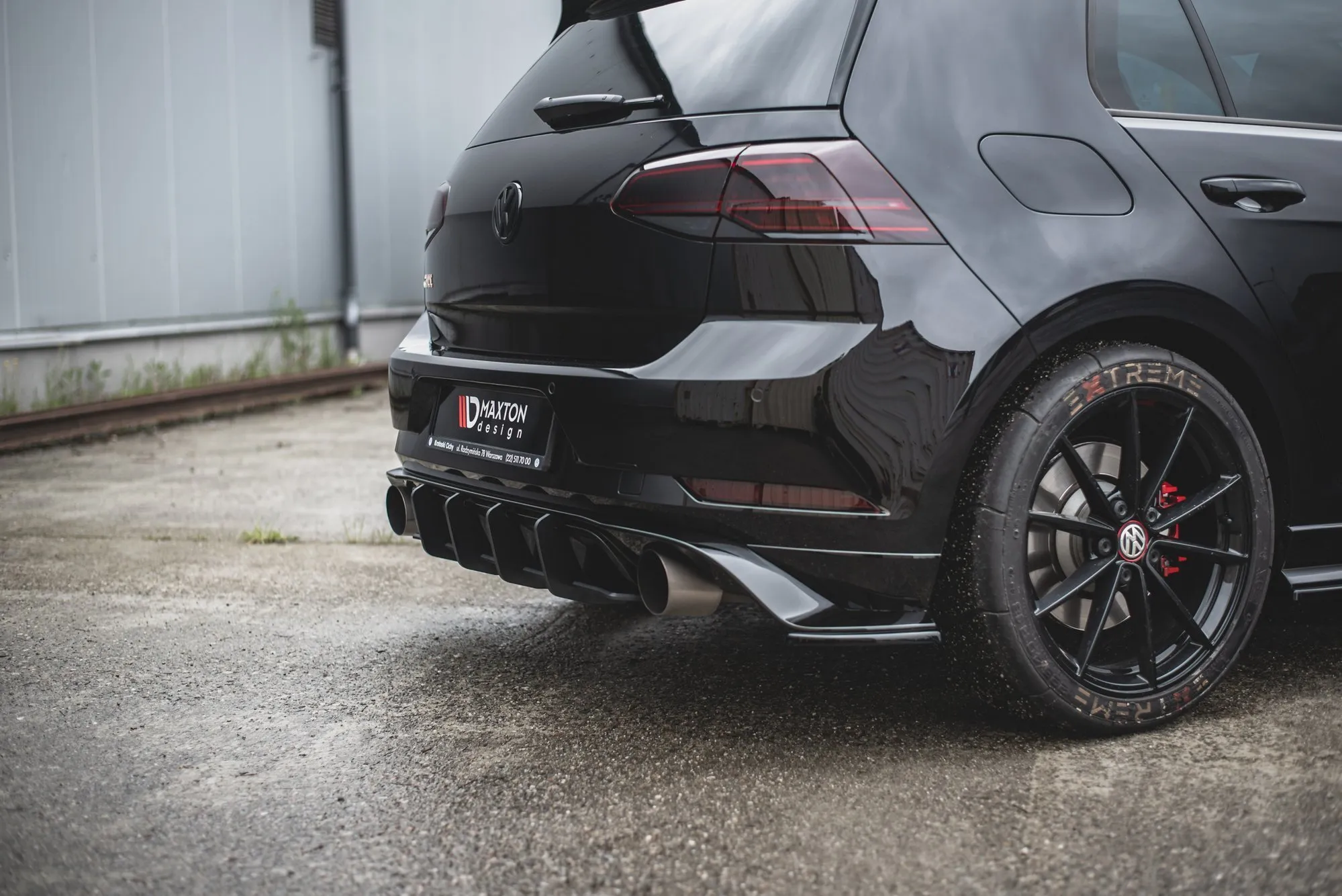 Diffuser VW Golf VII GTI Tcr 2019 | Street Pro Black Edition – bilde 3