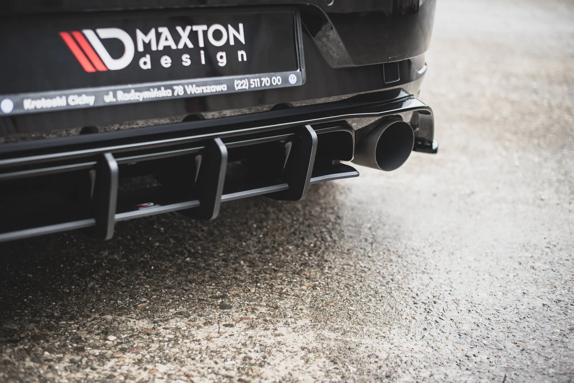 Diffuser VW Golf VII GTI Tcr 2019 | Street Pro Black Edition – bilde 4