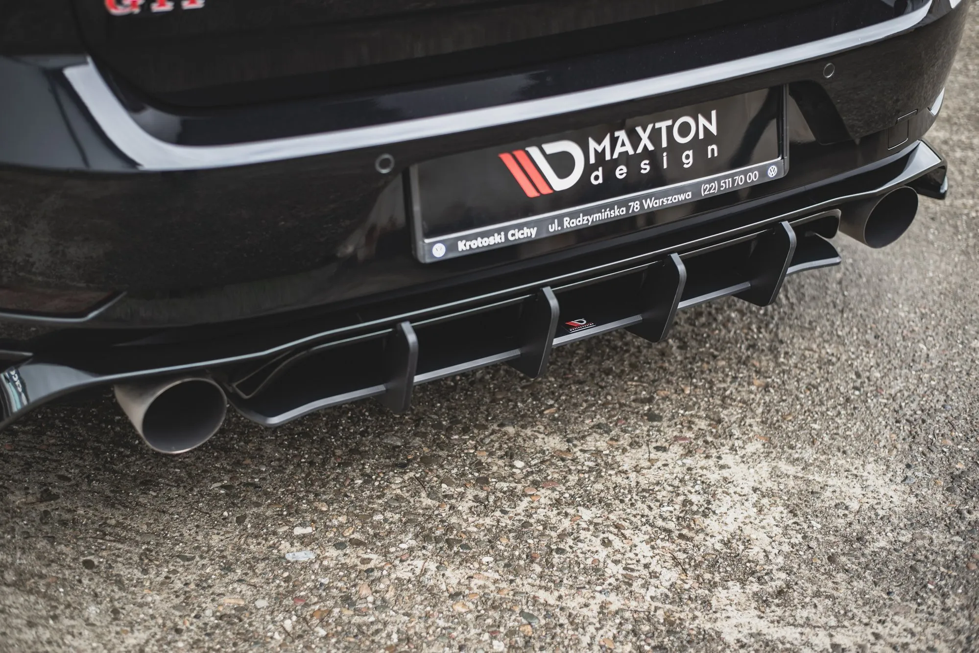 Diffuser VW Golf VII GTI Tcr 2019 | Street Pro Black Edition – bilde 5