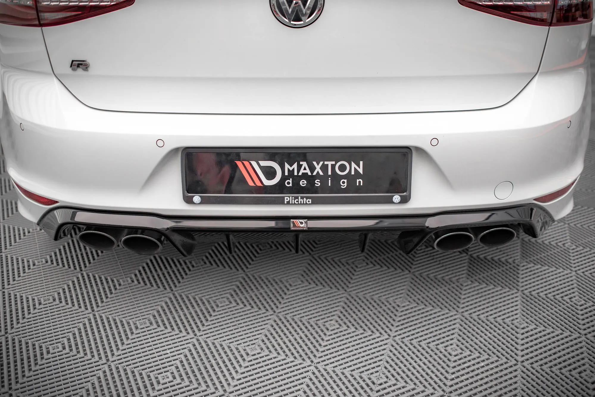 Diffuser VW Golf VII R 2013-2016 | Glossy Black Edition – bilde 2