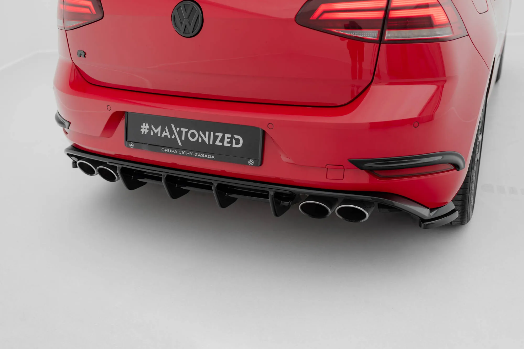 Diffuser VW Golf VII R / R-Line Facelift 2017-2020 | Glossy Black Edition – bilde 3