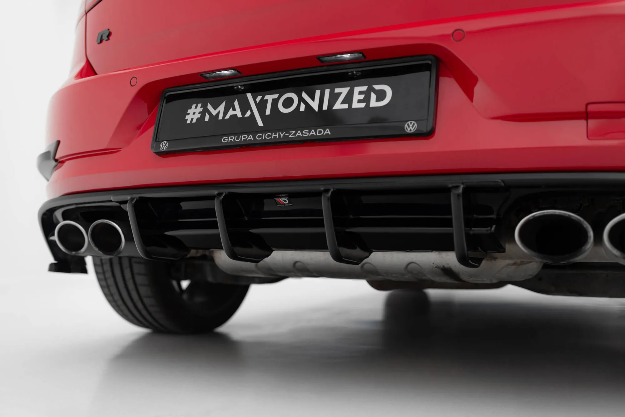 Diffuser VW Golf VII R / R-Line Facelift 2017-2020 | Glossy Black Edition – bilde 5