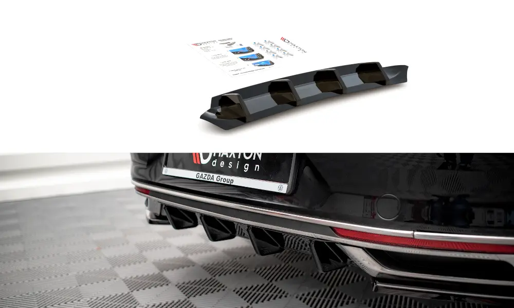 Diffuser VW Passat B8 facelift 2019 - 2023 | Glossy Black Edition – bilde 2