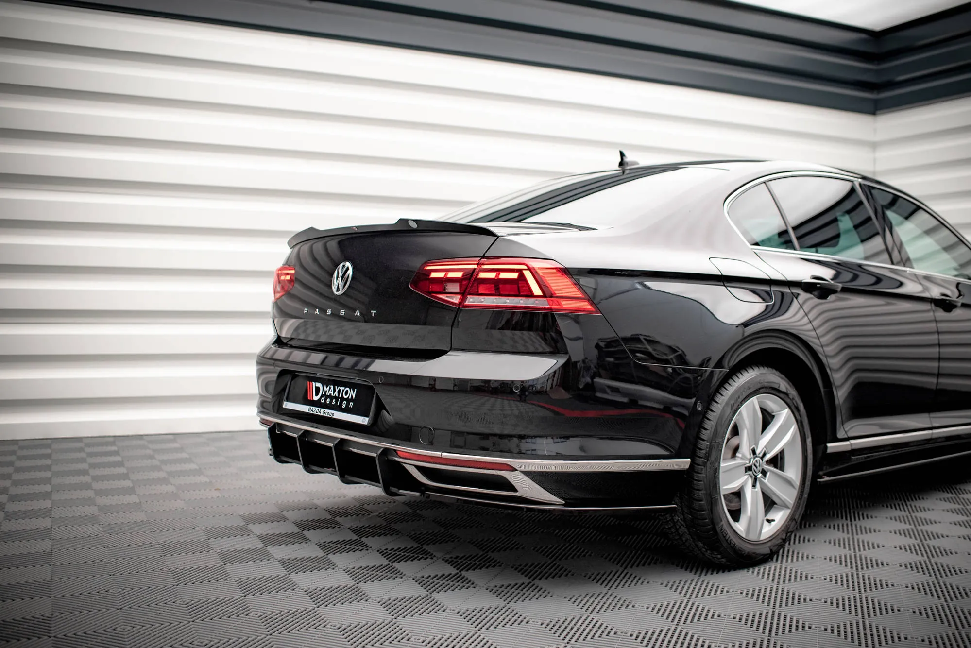 Diffuser VW Passat B8 Sedan Facelift 2019 - 2023 | Street Pro Black Edition – bilde 5