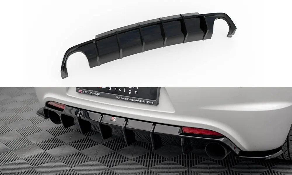 Diffuser VW Scirocco R mk3 2008 - 2014 | Glossy Black Edition – bilde 2