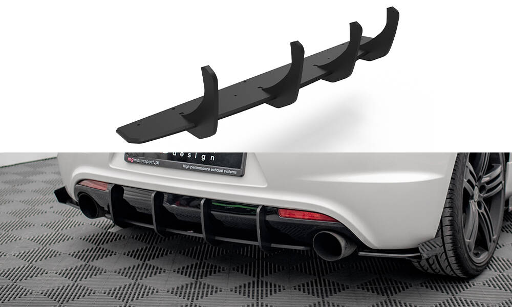 Diffuser VW Scirocco R mk3 2008 - 2014 | Street Pro Black Edition – bilde 2