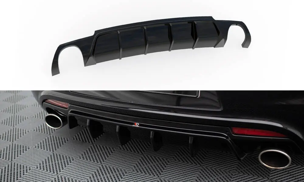 Diffuser VW Scirocco R mk3 2011 - 2014 | V.2 Glossy Black Edition Image 2