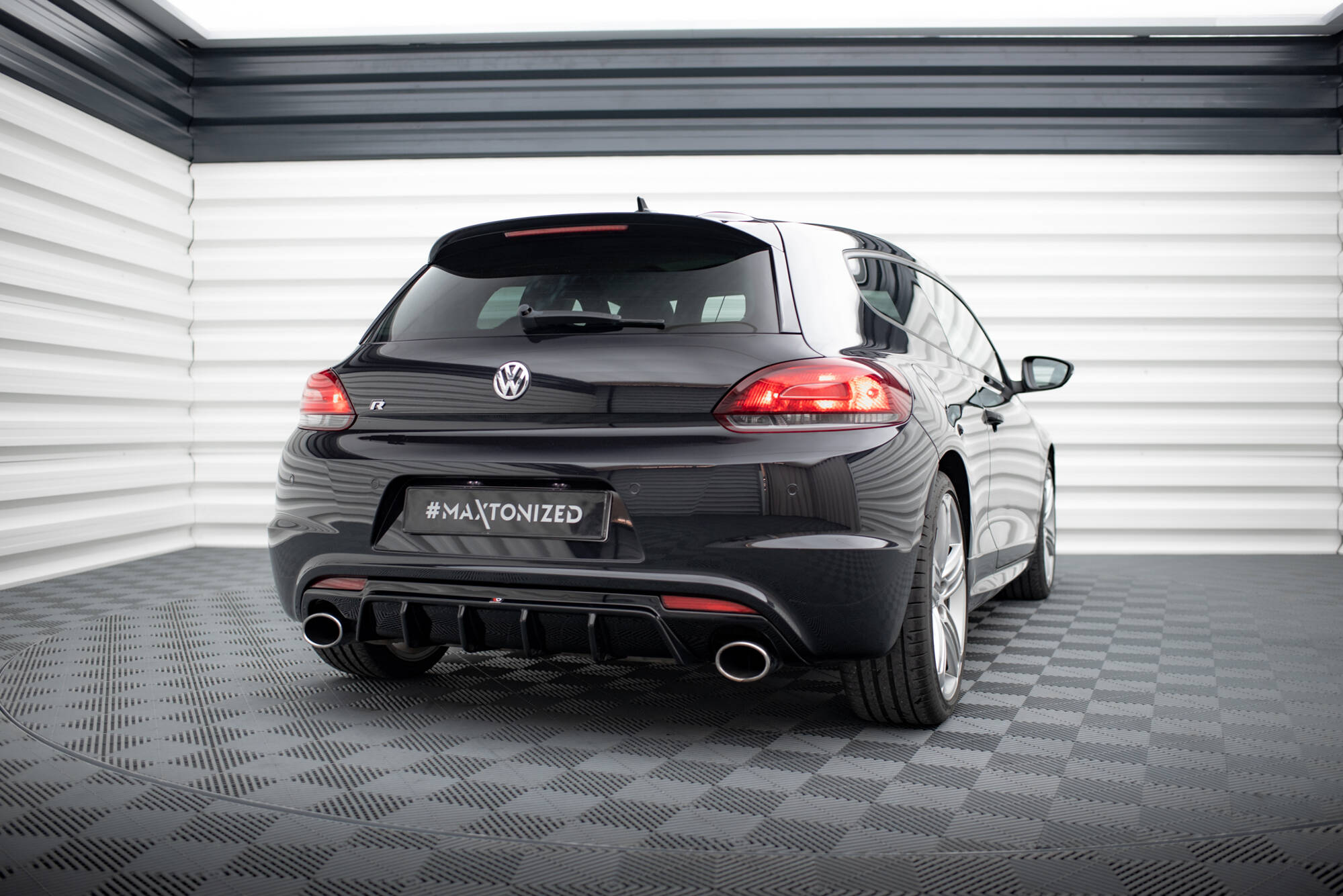 Diffuser VW Scirocco R mk3 2011 - 2014 | V.2 Glossy Black Edition Image 4