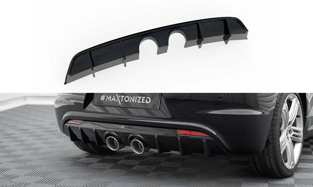 Diffuser VW Scirocco R mk3 2011 - 2014 | V.3 Glossy Black Edition – bilde 2