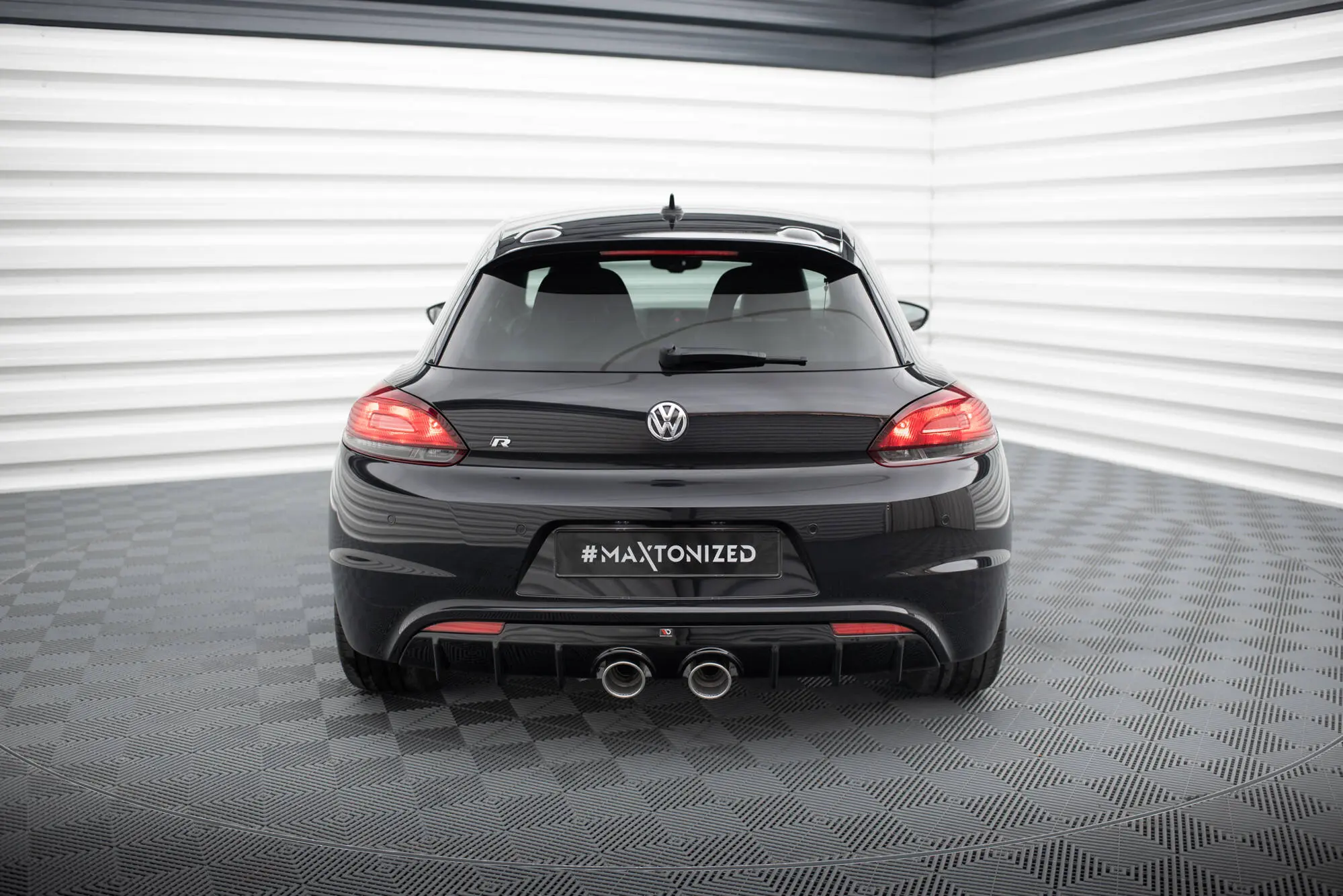 Diffuser VW Scirocco R mk3 2011 - 2014 | V.3 Glossy Black Edition – bilde 3
