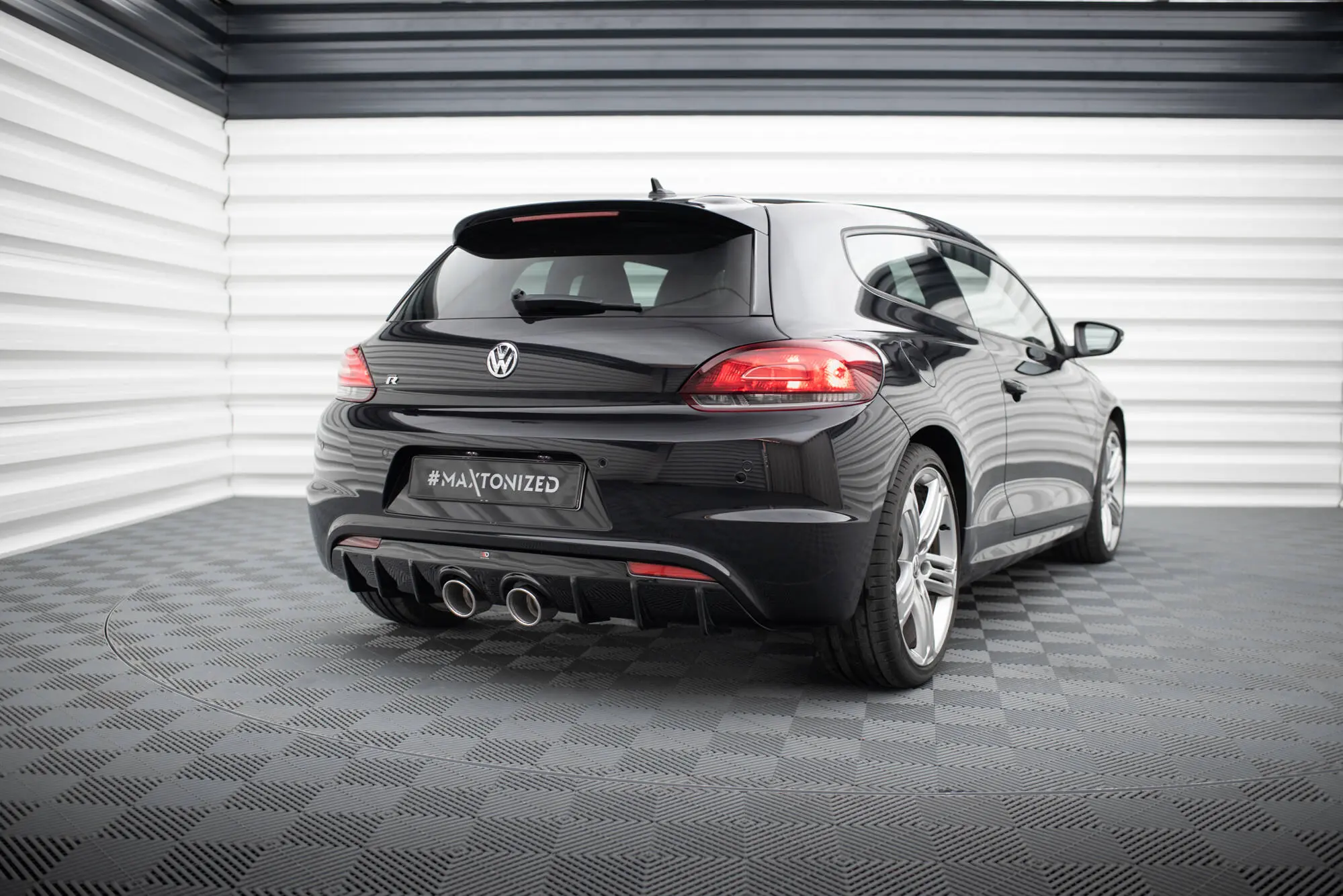Diffuser VW Scirocco R mk3 2011 - 2014 | V.3 Glossy Black Edition – bilde 4