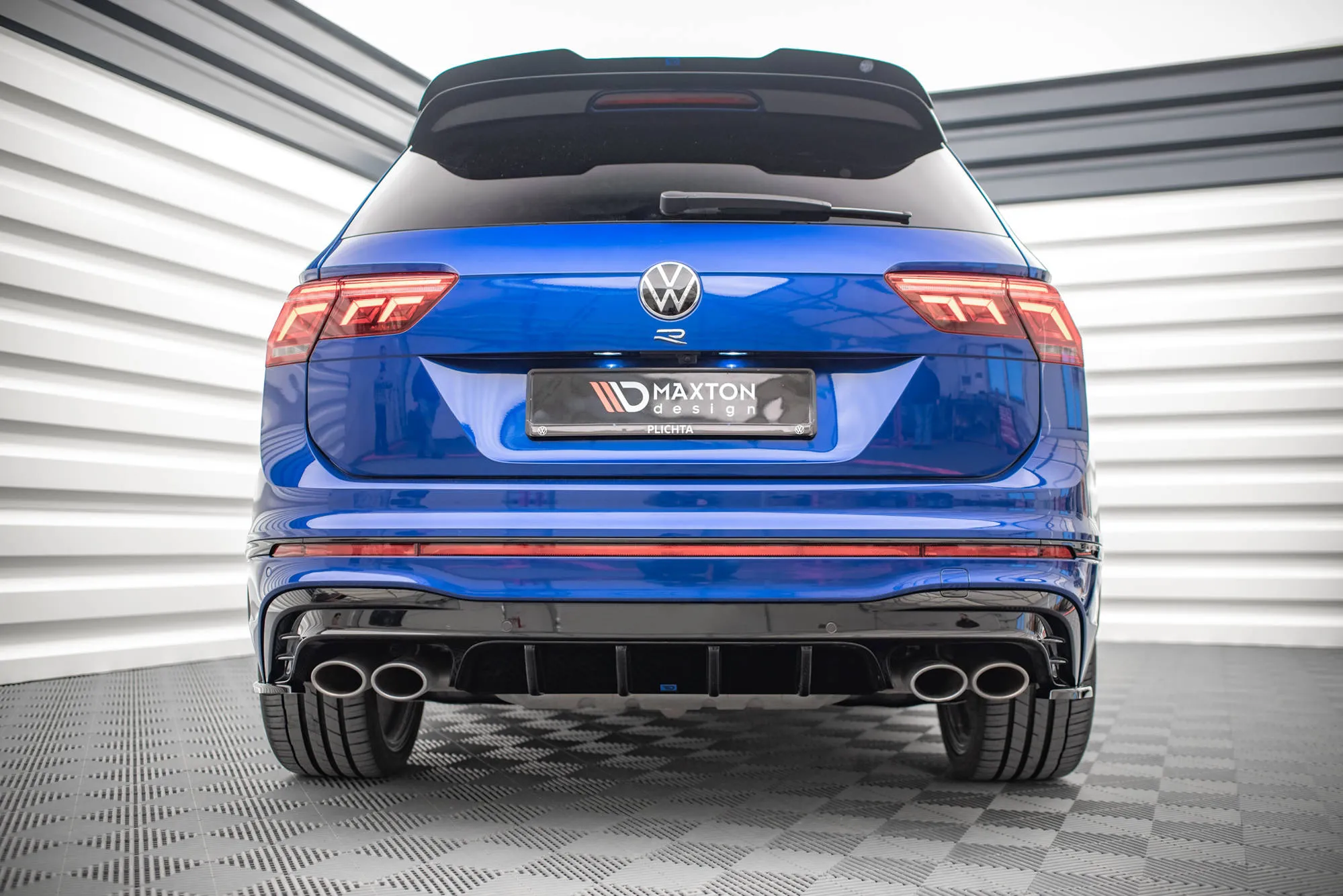 Diffuser VW Tiguan II R-line 2020 - 2024 | Glossy Black Edition – bilde 5