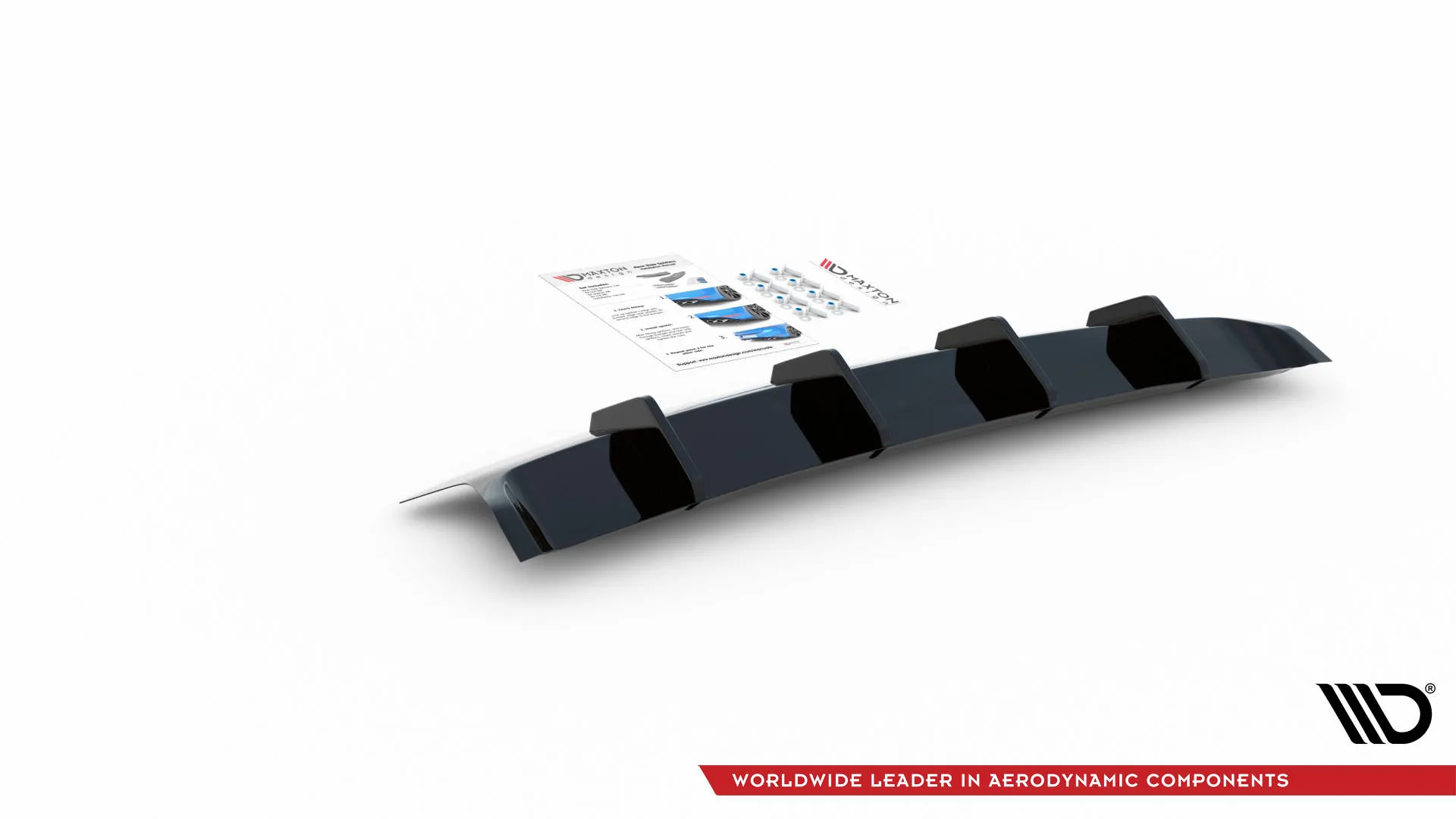 Diffuser VW Touareg CR R-Line 2018 - 2023 | Glossy Black Edition