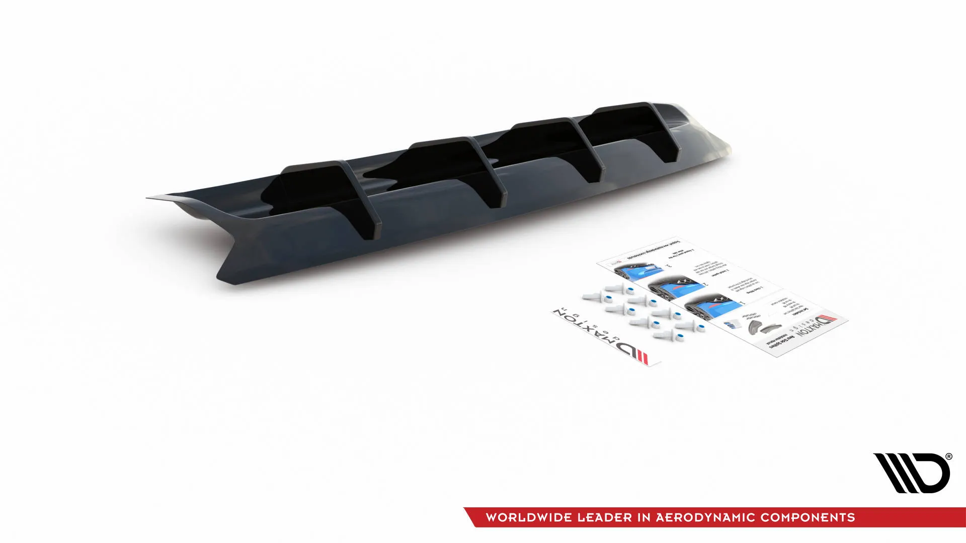 Diffuser VW Touareg CR R-Line 2018 - 2023 | Glossy Black Edition – bilde 3
