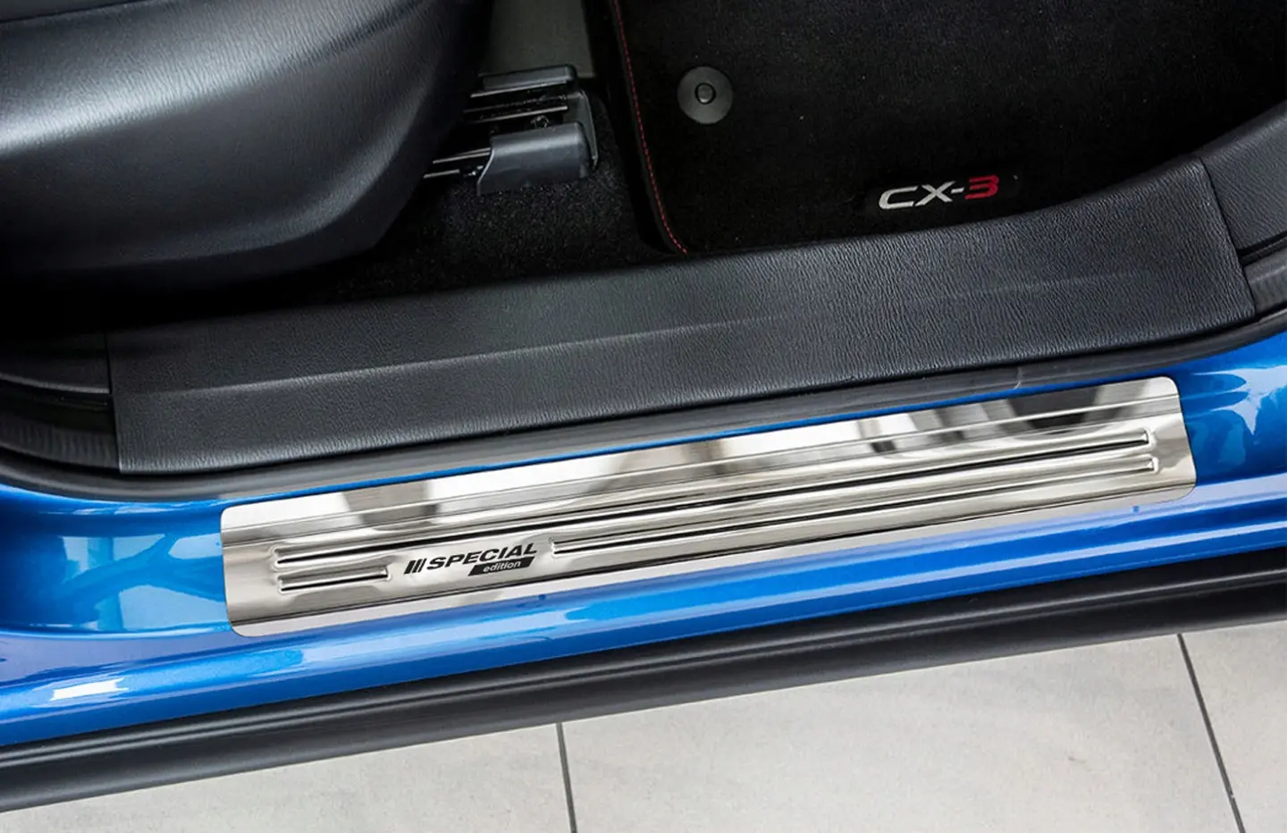 Dørbeskytter dørlister Mazda CX-3 2014 - 2023 │ Special Edition Silver