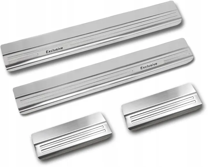 Dørbeskytter dørlister Nissan Qashqai (J11) 2013 - 2021 | Exclusive Edition Silver Image 4