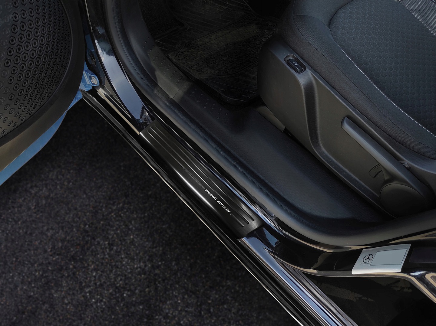 Dørbeskytter dørlister Smart Forfour II  W453/W453 EQ 2014-> Special Edition Black Image 1