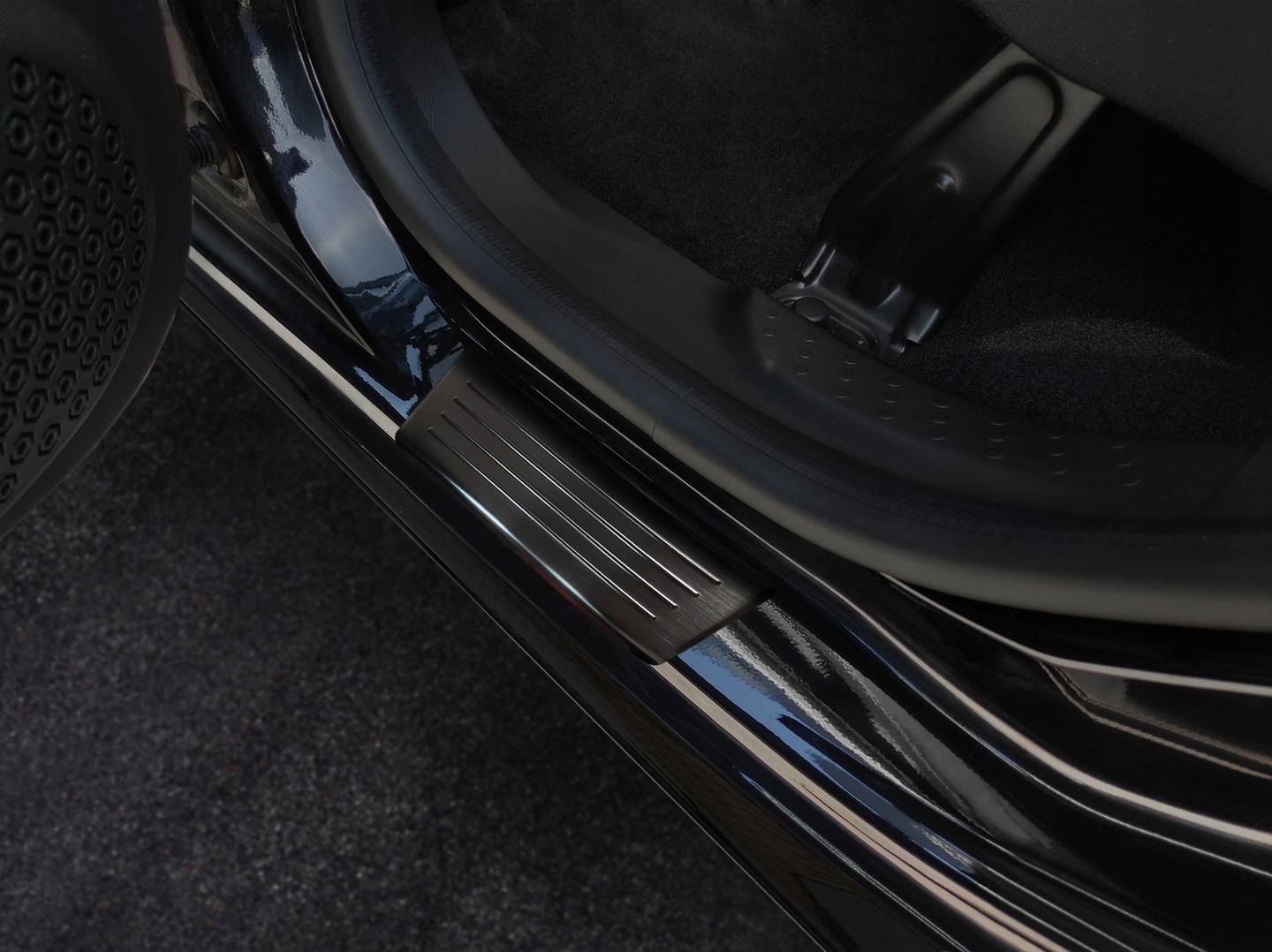 Dørbeskytter dørlister Smart Forfour II  W453/W453 EQ 2014-> Special Edition Black Image 2