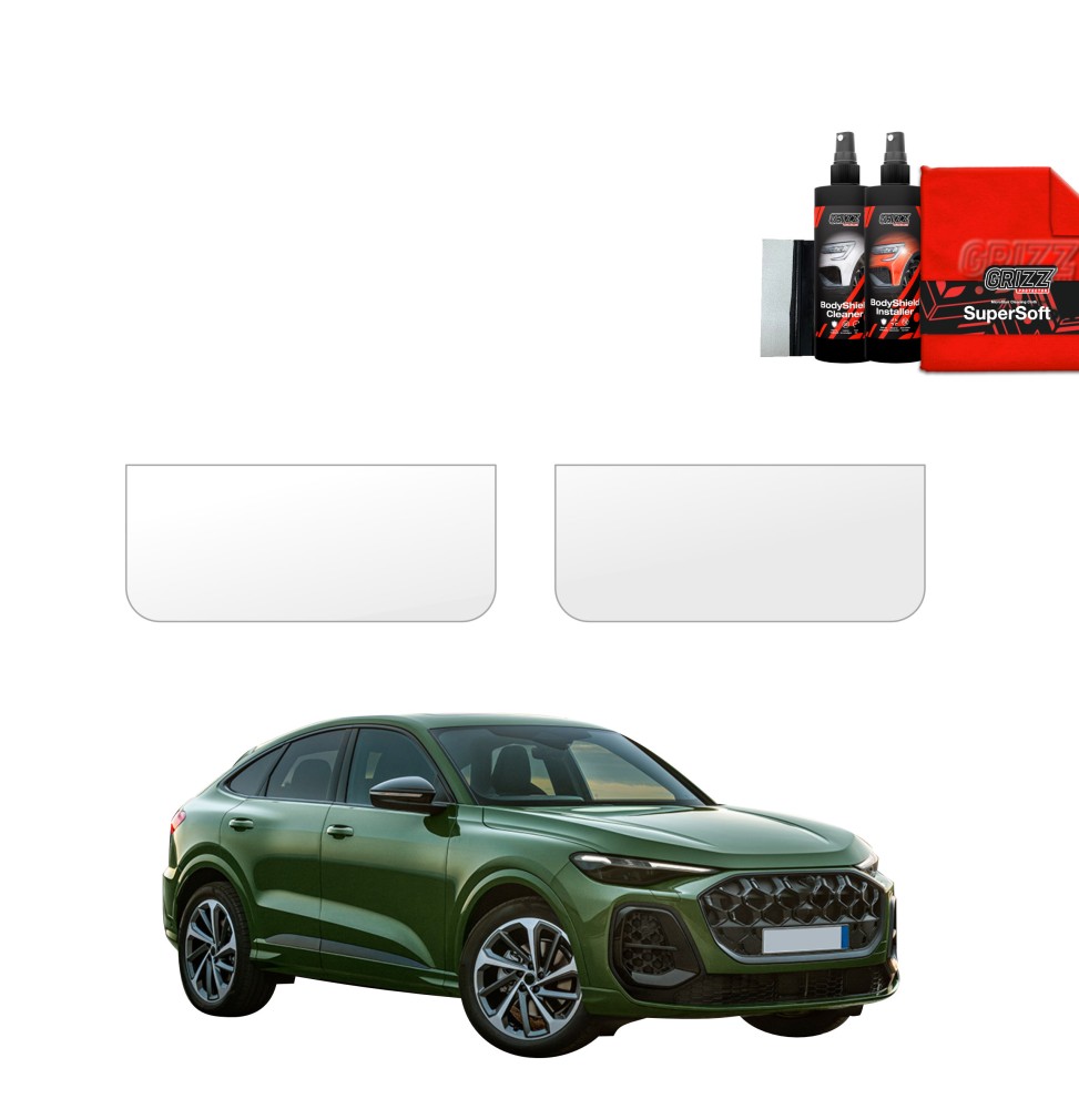 Dørbeskyttere Audi Q5 2025 -> │ Beskyttelse Dørterskler PPF beskyttelsesfolie Gjennomsiktig BodyShield