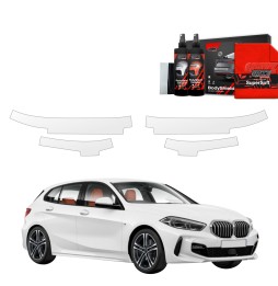 Dørbeskyttere BMW 1 118i 2020 - 2025 │ Beskyttelse Dørterskler PPF beskyttelsesfolie Gjennomsiktig BodyShield