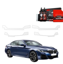 Dørbeskyttere BMW 5 (G30) 2023 - 2025 │ Beskyttelse Dørterskler PPF beskyttelsesfolie Gjennomsiktig BodyShield