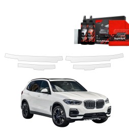 Dørbeskyttere BMW X5 2018 - 2023 │ Beskyttelse Dørterskler PPF beskyttelsesfolie Gjennomsiktig BodyShield