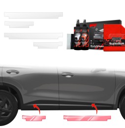Dørbeskyttere Cherry Omoda 5 Facelift 2024 - 2025 │ Beskyttelse Dørterskler PPF beskyttelsesfolie Gjennomsiktig BodyShield