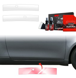 Dørbeskyttere Fiat 500 2016 - 2025 │ Beskyttelse Dørterskler PPF beskyttelsesfolie Gjennomsiktig BodyShield