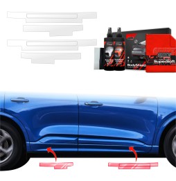 Dørbeskyttere Ford Kuga ST-Line X Facelift 2024 - 2025 │ Beskyttelse Dørterskler PPF beskyttelsesfolie Gjennomsiktig BodyShield