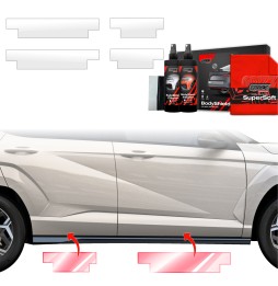 Dørbeskyttere Hyundai Kona N-Line 2023 - 2025 │ Beskyttelse Dørterskler PPF beskyttelsesfolie Gjennomsiktig BodyShield