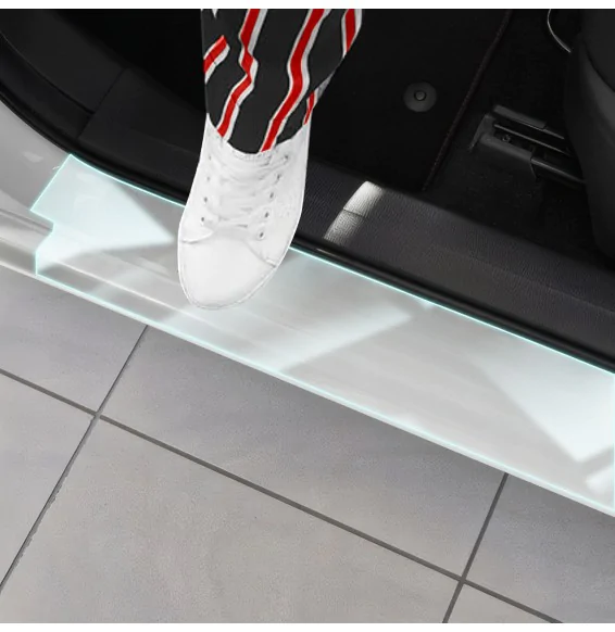 Dørbeskyttere Jeep Compass 2020 - 2024 │ Beskyttelse Dørterskler PPF beskyttelsesfolie Gjennomsiktig BodyShield – bilde 3