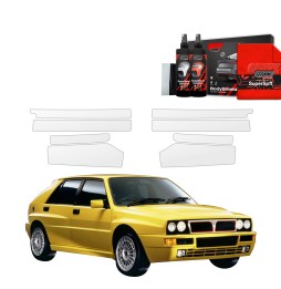 Dørbeskyttere Lancia Delta Integrale 1992 - 1994 │ Beskyttelse Dørterskler PPF beskyttelsesfolie Gjennomsiktig BodyShield