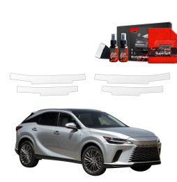 Dørbeskyttere Lexus RX 350h 2022 - 2025 │ Beskyttelse Dørterskler PPF beskyttelsesfolie Gjennomsiktig BodyShield
